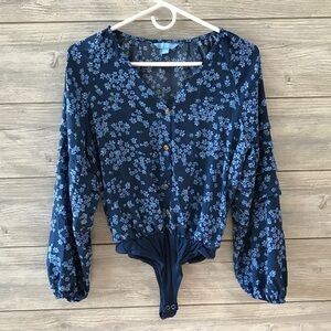 Draper James Floral Bodysuit